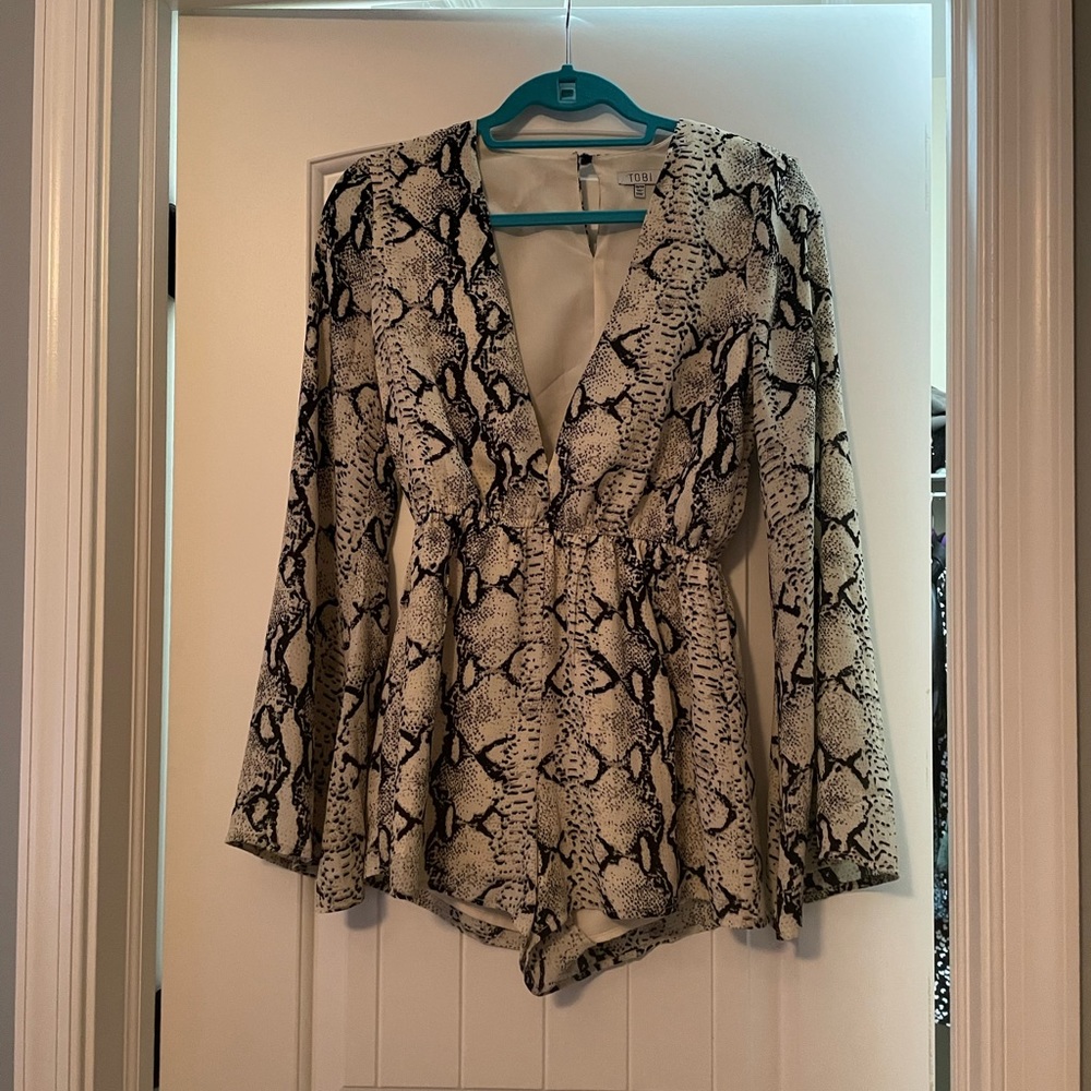 Snakeskin romper